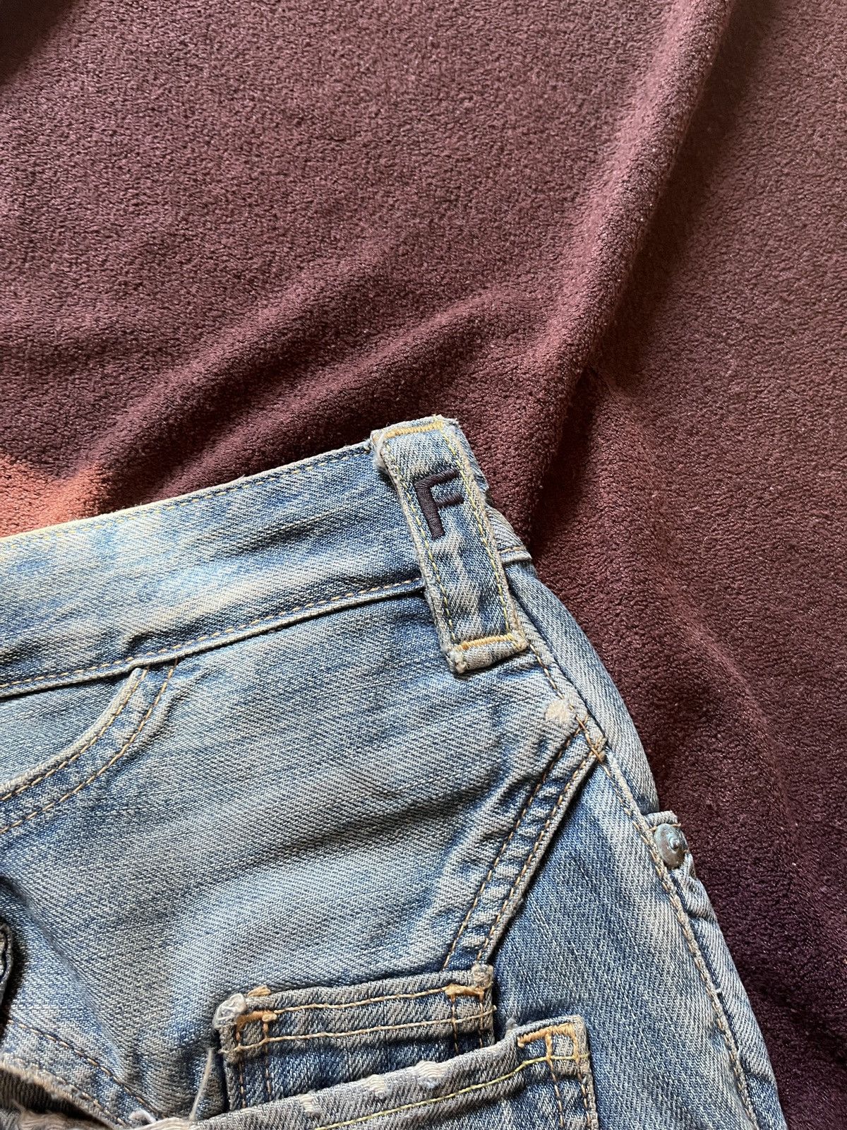 FCUK Fcuk Jeans Buckle Back Stonewash Size US 34 / EU 50 - 9 Thumbnail
