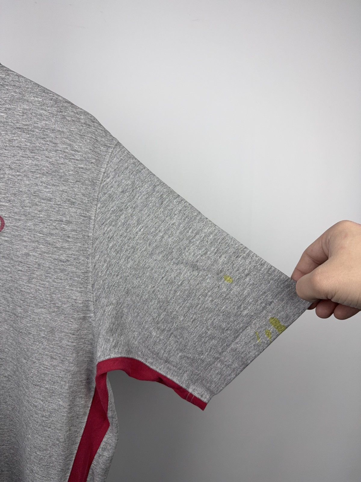 Quiksilver Retro 00s Quiksilver Ringer T-Shirt Grey Red Y2K Surf Tee Size US L / EU 52-54 / 3 - 7 Thumbnail