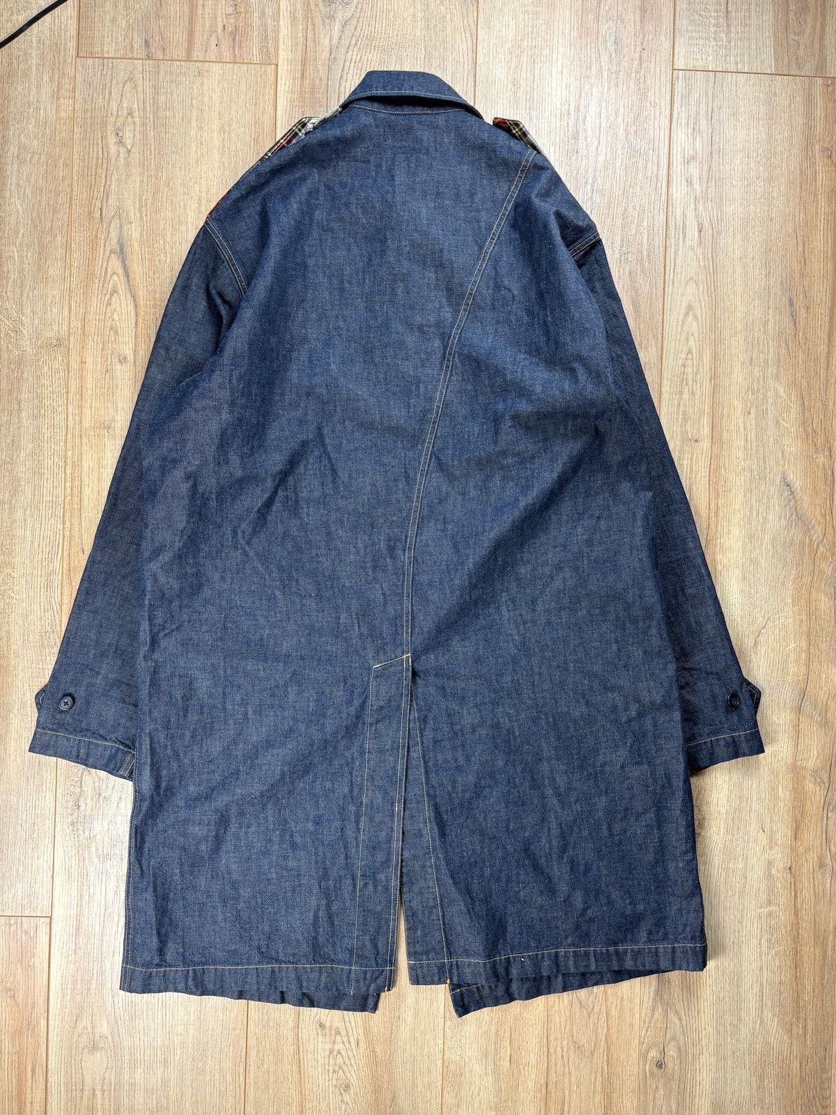 Facetasm Facetasm Denim Layered Long Coat Size US L / EU 52-54 / 3 - 15 Thumbnail