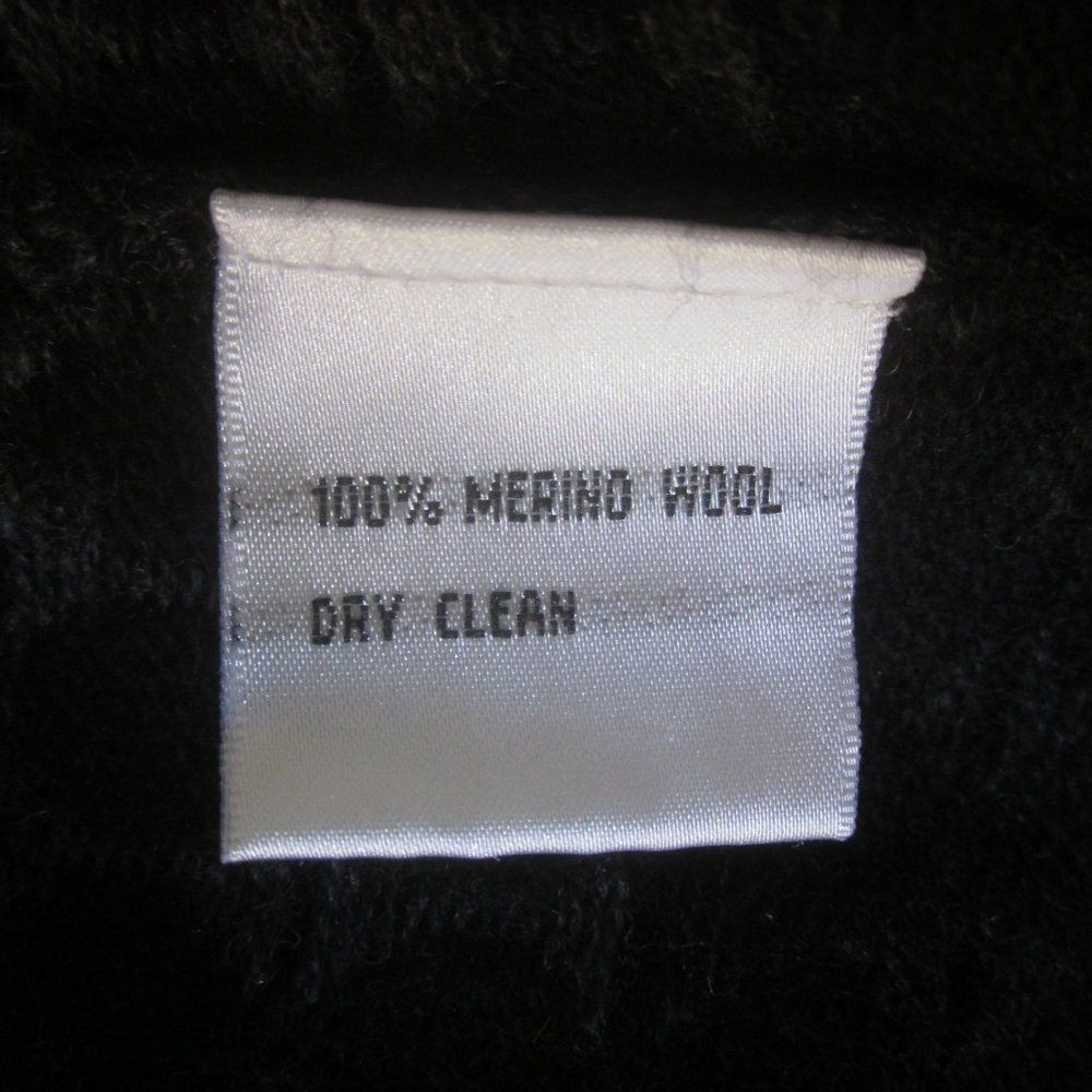Robert Talbott Talbots Wool Vest Sweater Top Black & Gray 1980's Vintage Size M / US 6-8 / IT 42-44 - 7 Thumbnail