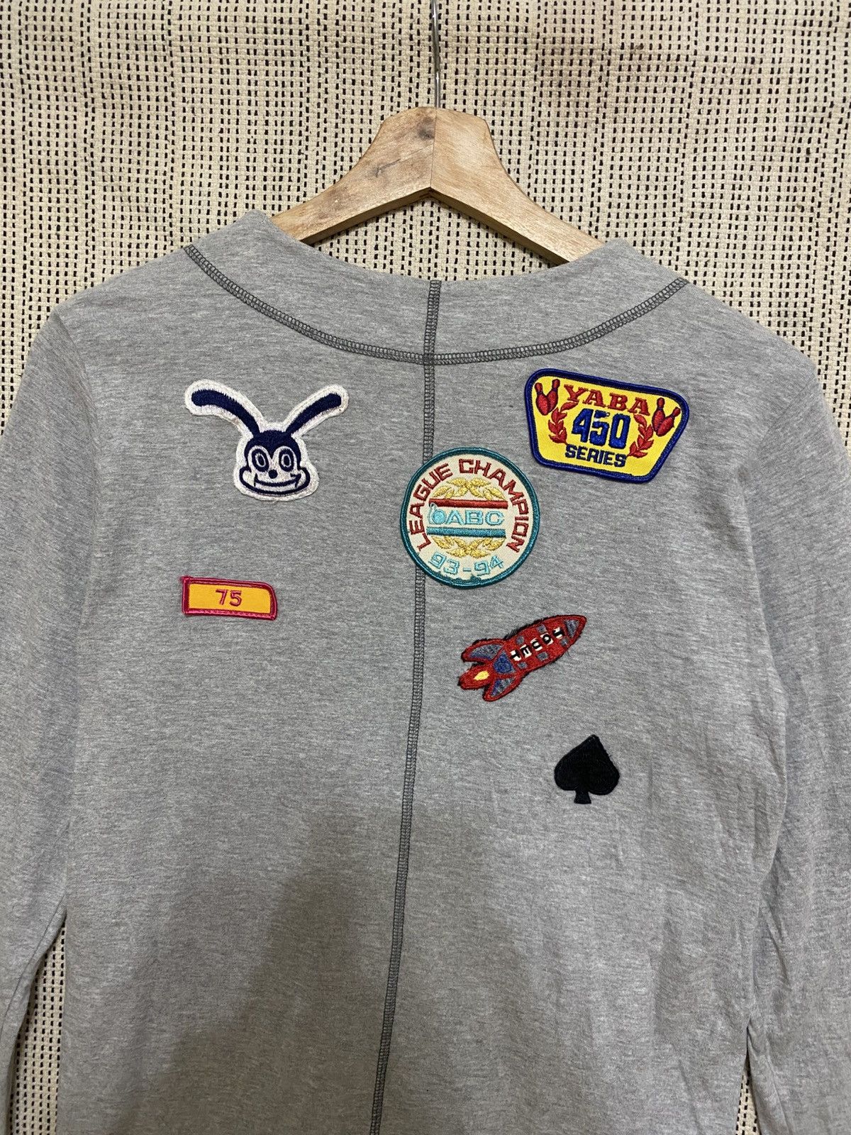 Vetements Vetements Grey Button-Up Cardigan – 700 Patch Design Size M / US 6-8 / IT 42-44 - 3 Thumbnail