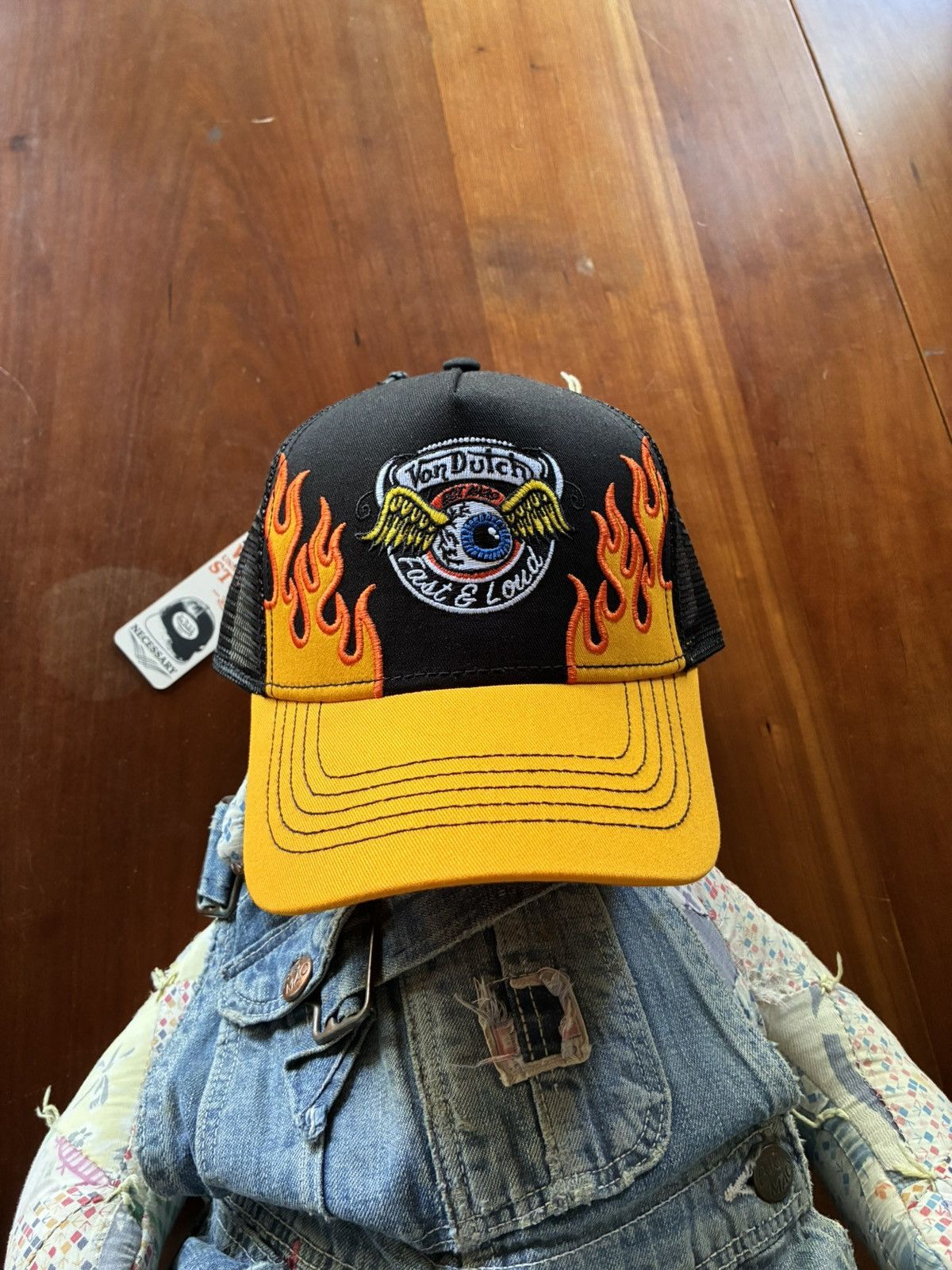 Von Dutch Von Dutch flame embroidery trucker hat Size ONE SIZE - 1 Thumbnail