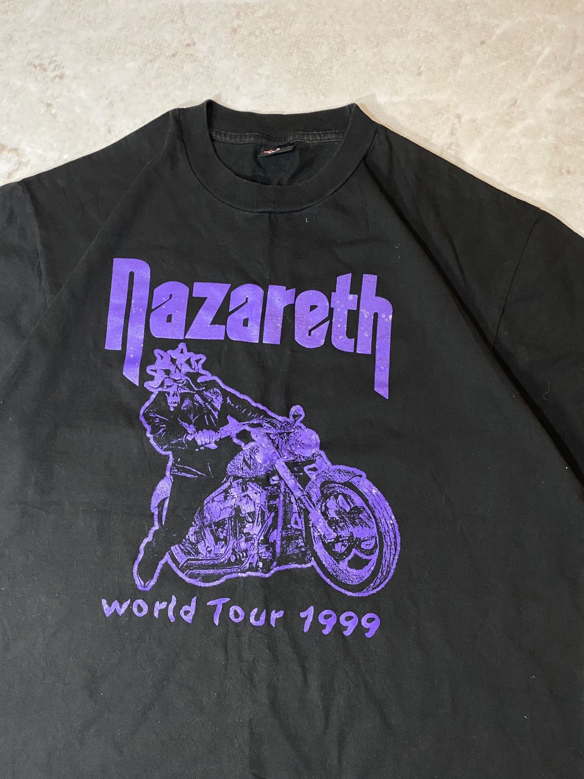 Band Tees × Vintage Vintage 90s Nazareth Hard Rock Bend Tour 1999s Tee Size US XL / EU 56 / 4 - 2 Thumbnail