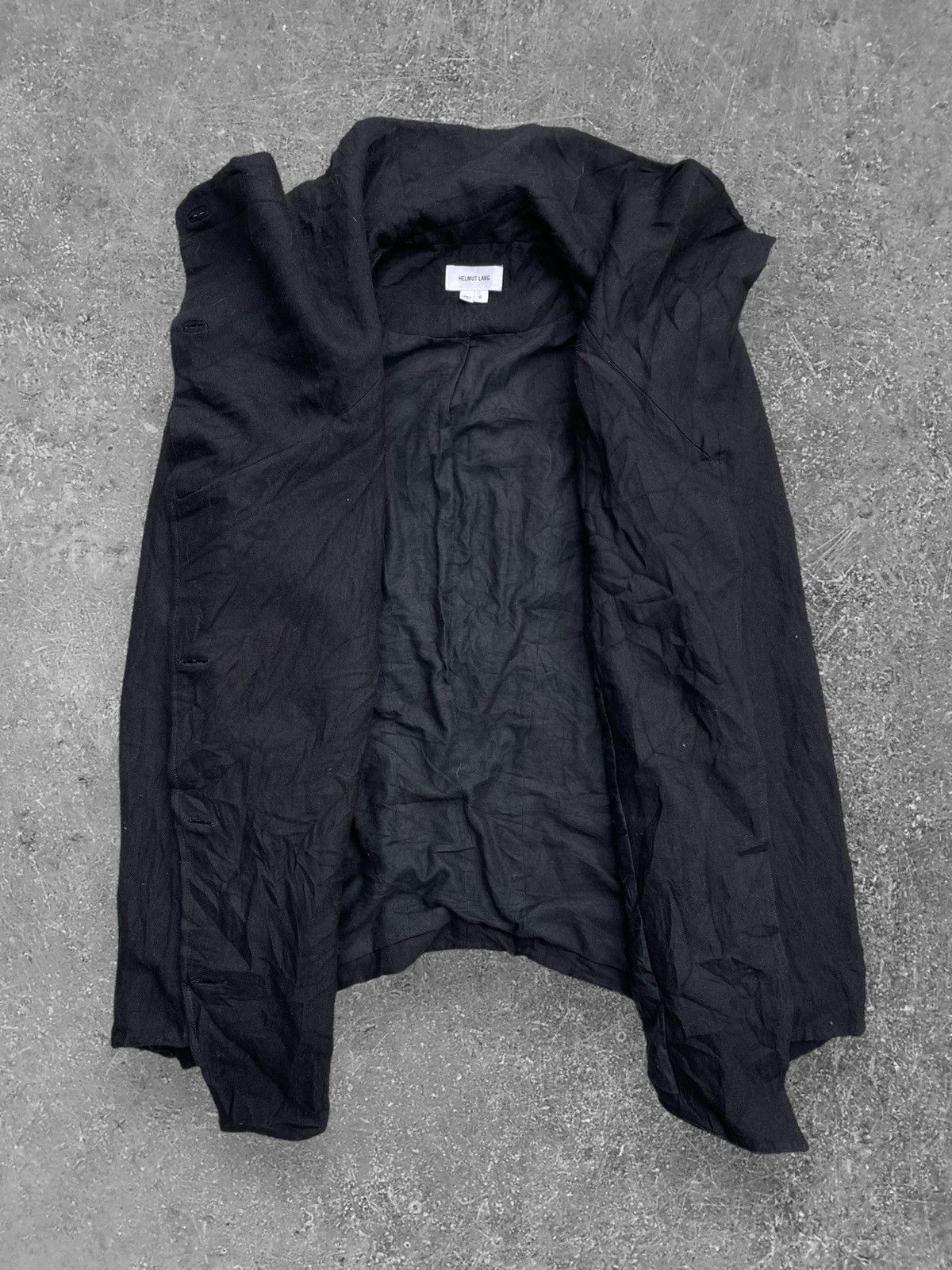 Helmut Lang 🔥 HELMUT LANG 'SAMURAI' ASYMMETRICAL BUTTON JACKET Size US S / EU 44-46 / 1 - 7 Thumbnail