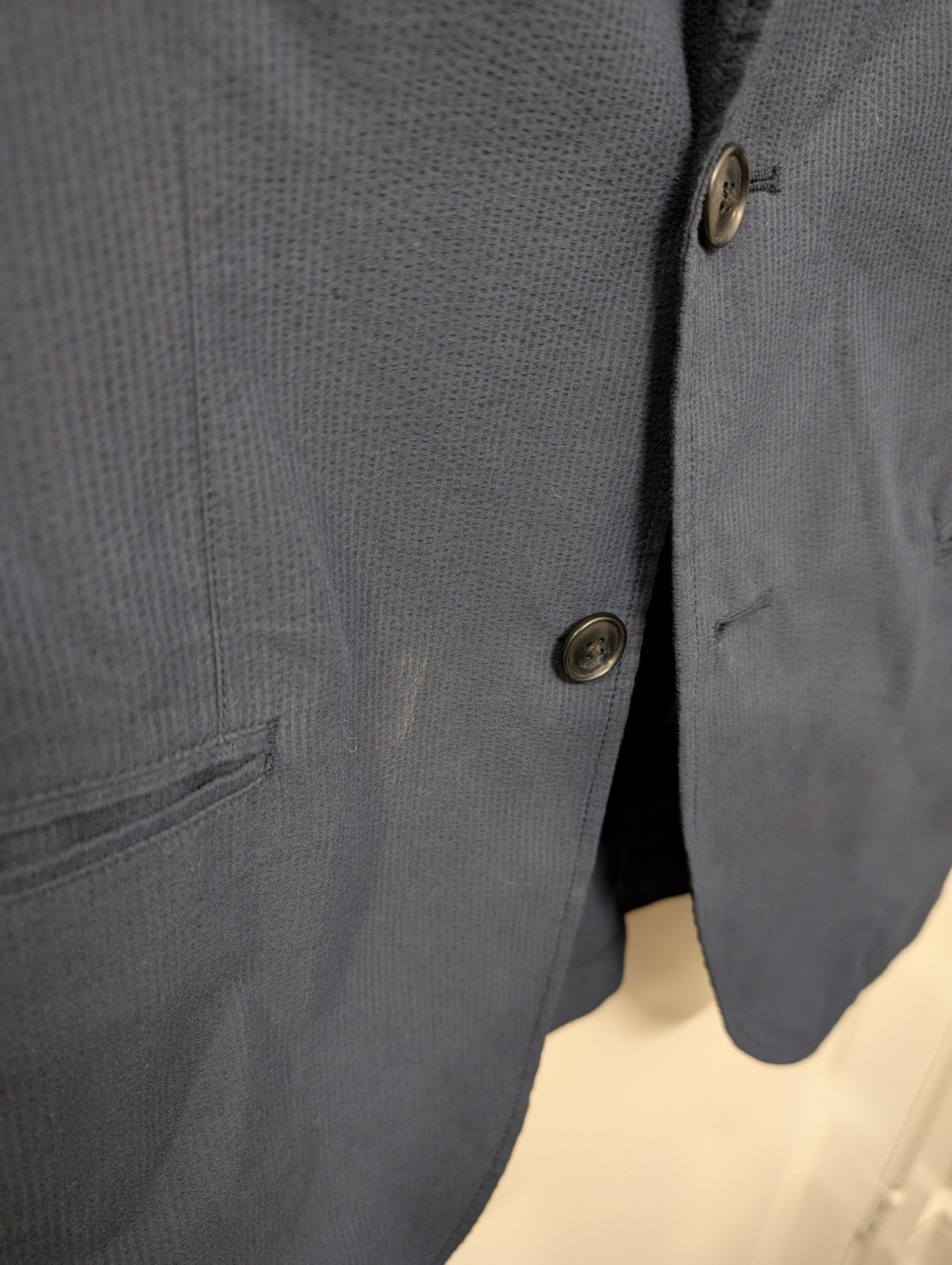 Uniqlo Small seersucker lightweight blazer travel Size 36S - 2 Thumbnail