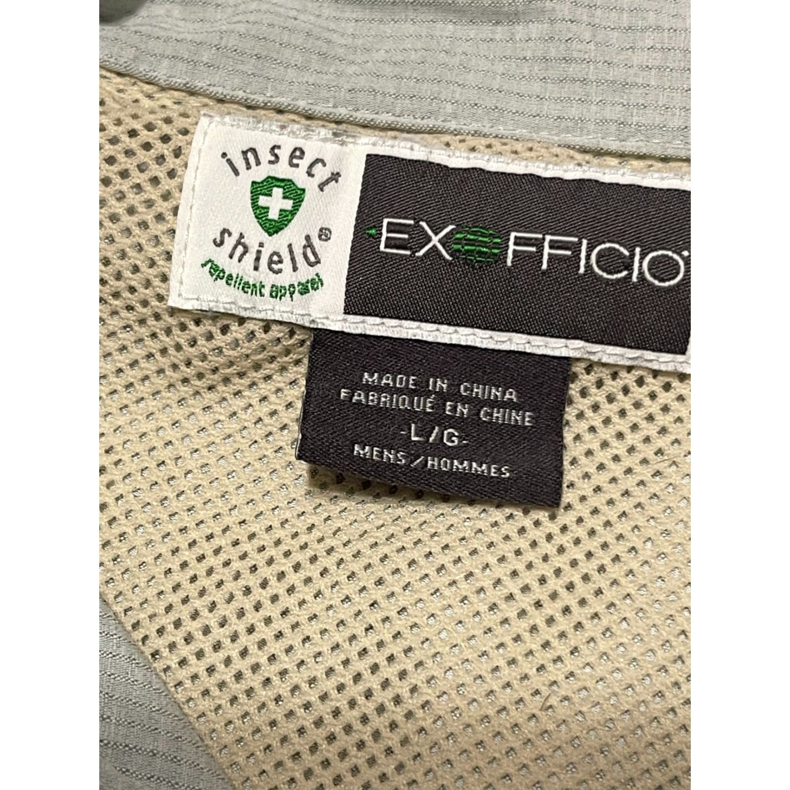 ExOfficio ExOfficio Shirt Mens Large Gray Button Up Long Sleeve Size US L / EU 52-54 / 3 - 7 Thumbnail