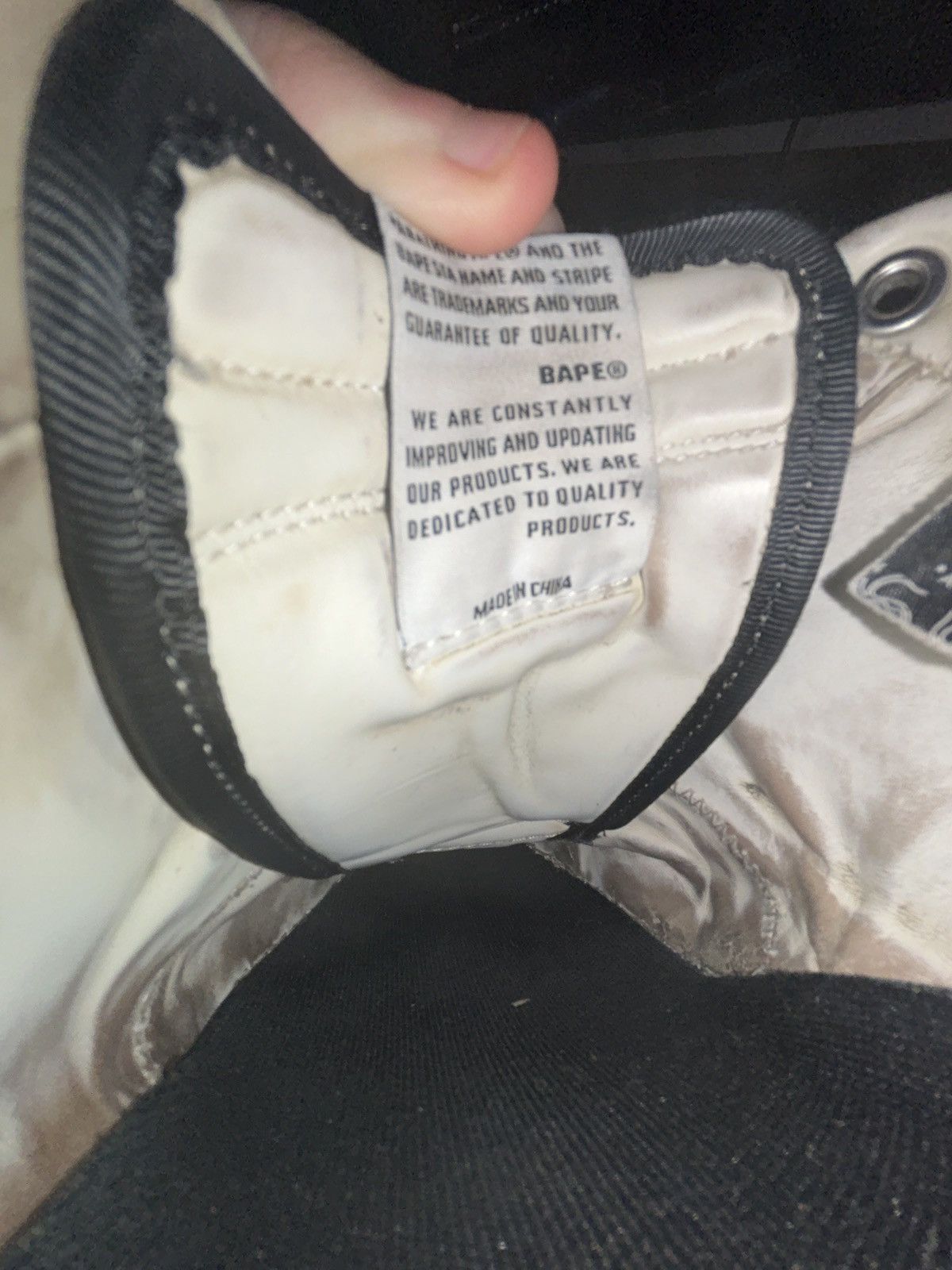 Bape Bape Sta Low M1 IT Black/White Size US 12 / EU 45 - 12 Thumbnail