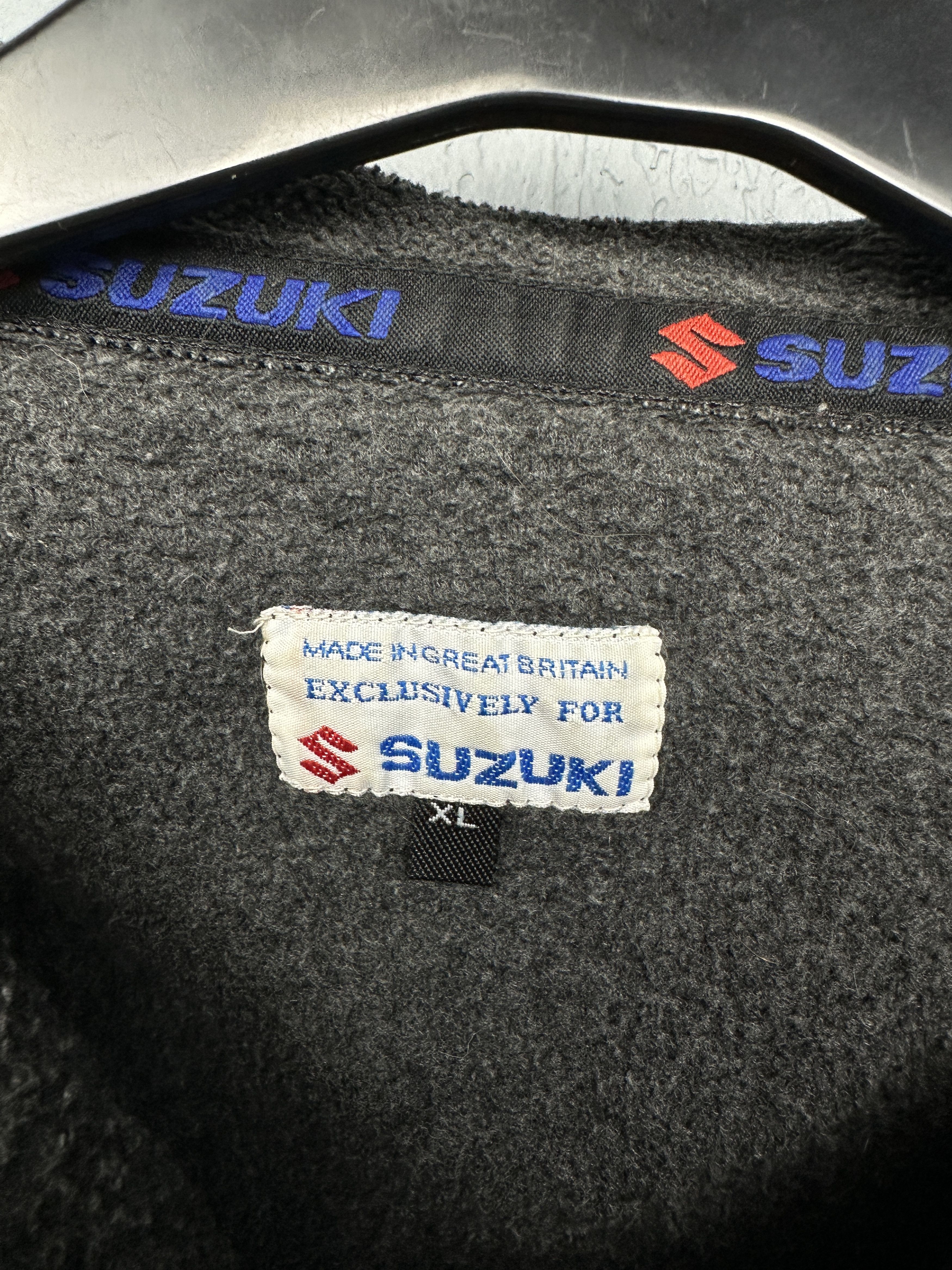 Japanese Brand Suzuki GSX R 90s Vintage Mens Fleece Jacket Size US XL / EU 56 / 4 - 4 Thumbnail