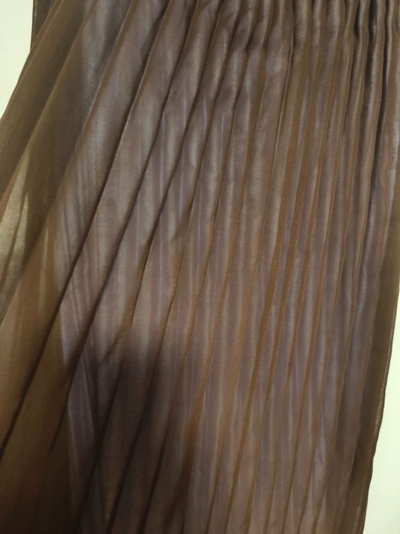 Issey Miyake Issey Miyake Brown vintage mainline skirt Size 31" - 2 Thumbnail