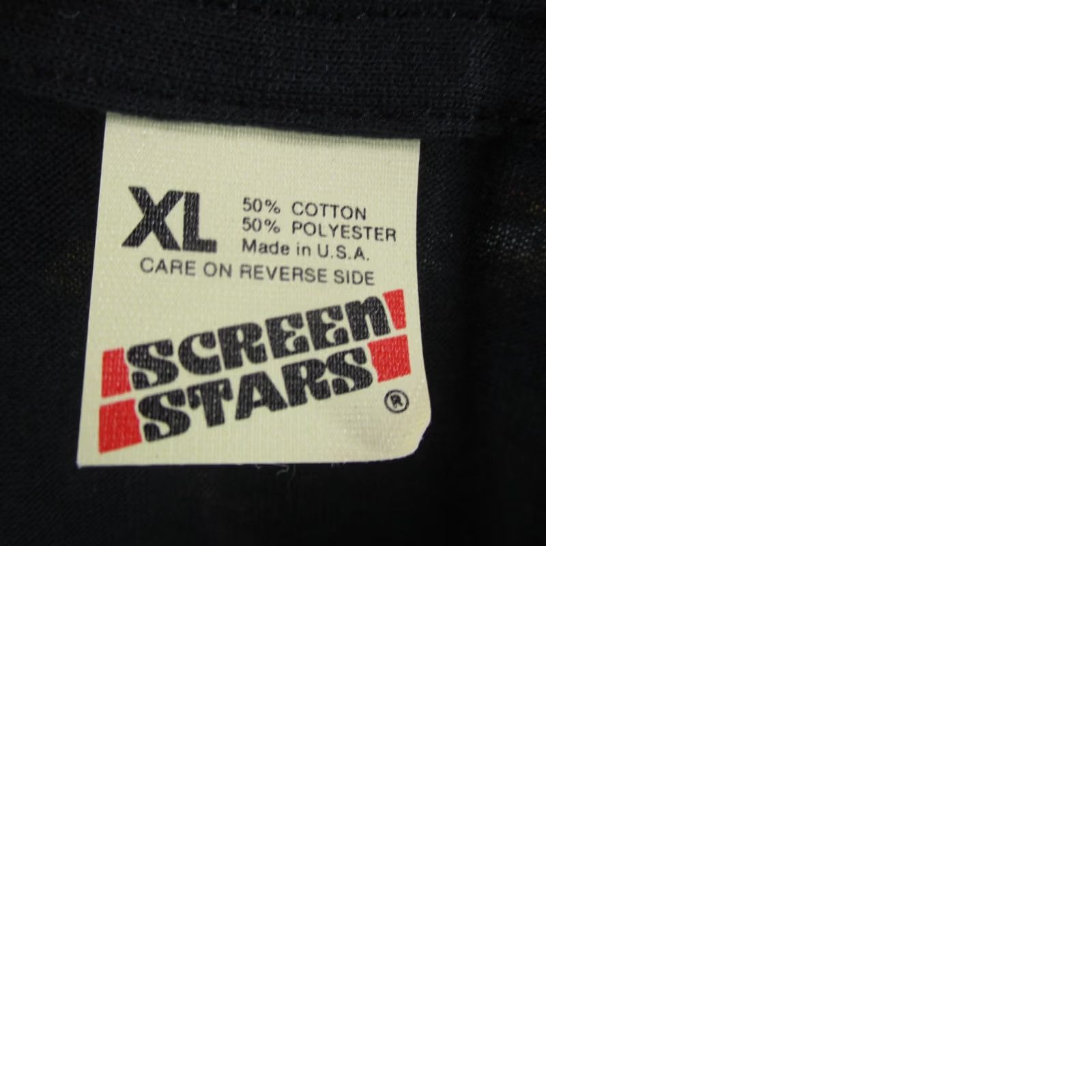 Vintage VINTAGE Screen Stars T-Shirt Large Black COWBOY LET’S RODEO 80s horse bull buckle Mens Size US L / EU 52-54 / 3 - 9 Thumbnail