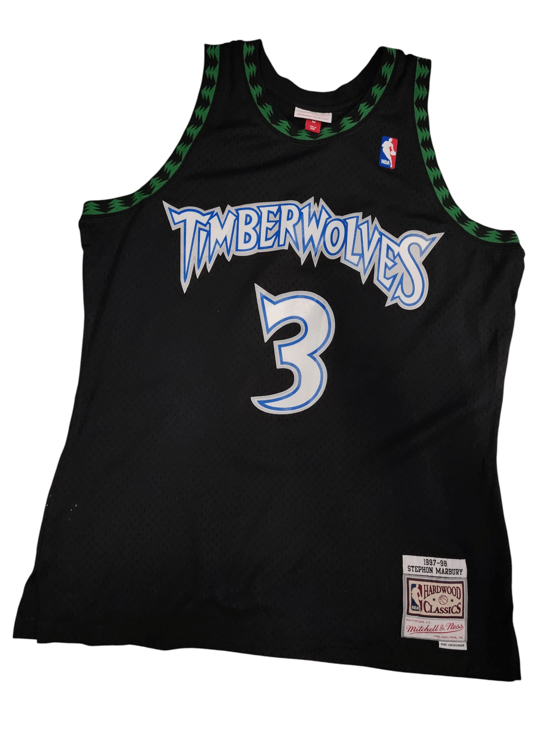 NBA Minnesota Timberwolves Stephon Marbury Mitchell Ness Jersey Size US L / EU 52-54 / 3 - 1 Thumbnail