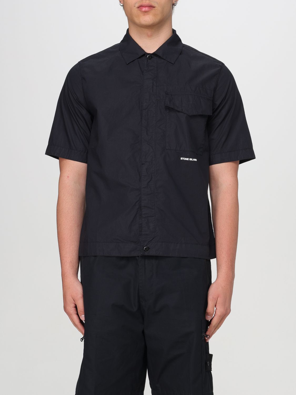 image of Stone Island Shirt Men Blue (Size XL)