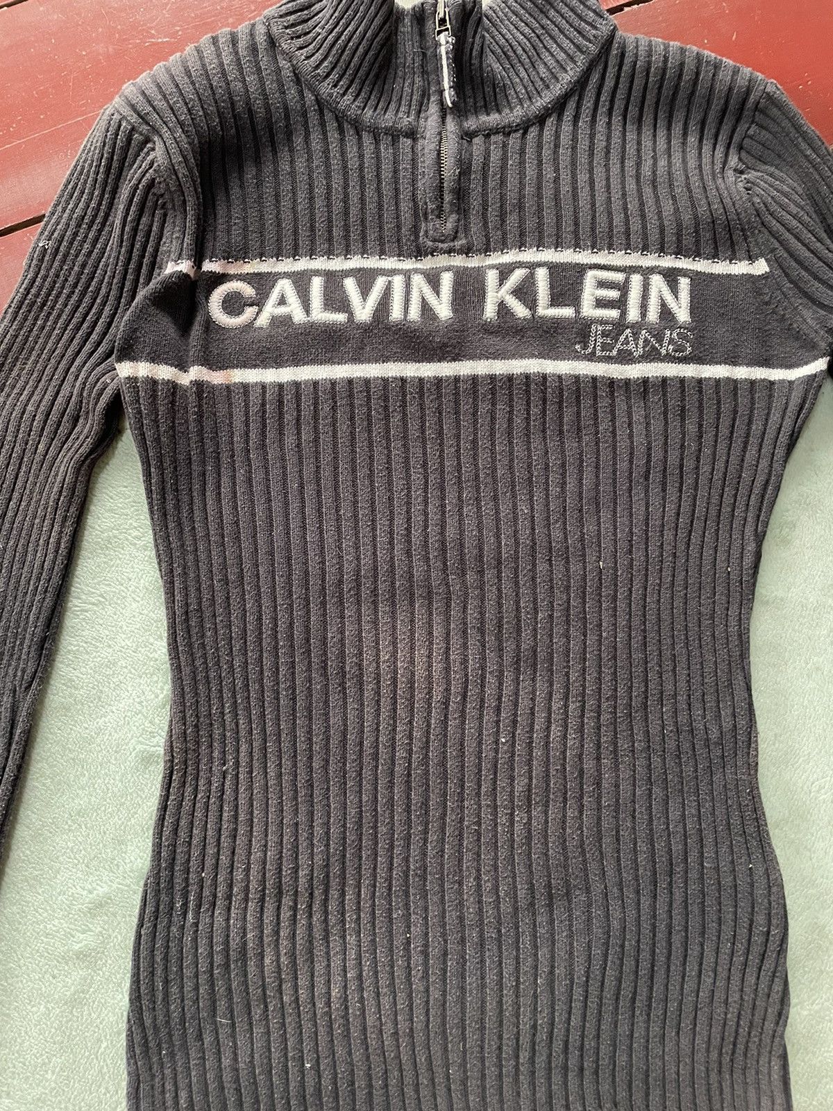Calvin Klein Calvin Klein Jeans Stretch Shirt Half Zipper Size M / US 6-8 / IT 42-44 - 5 Thumbnail