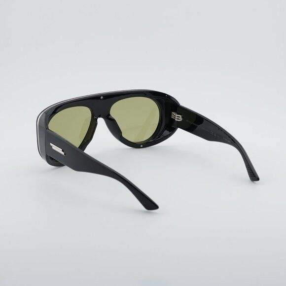 Bottega Veneta Bottega Veneta BV1362S 006 Sunglasses Black Geometric Frame Size ONE SIZE - 8 Thumbnail