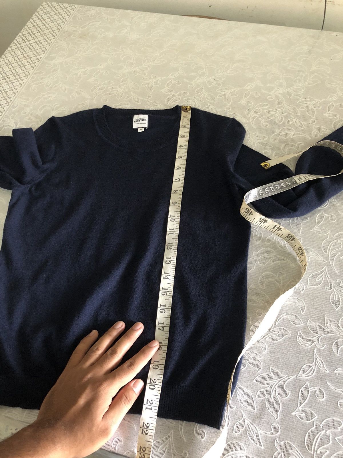 Jean Paul Gaultier Jean Paul Gaultier Blue Knit Wool Cardigan Sweater Size M / US 6-8 / IT 42-44 - 14 Thumbnail