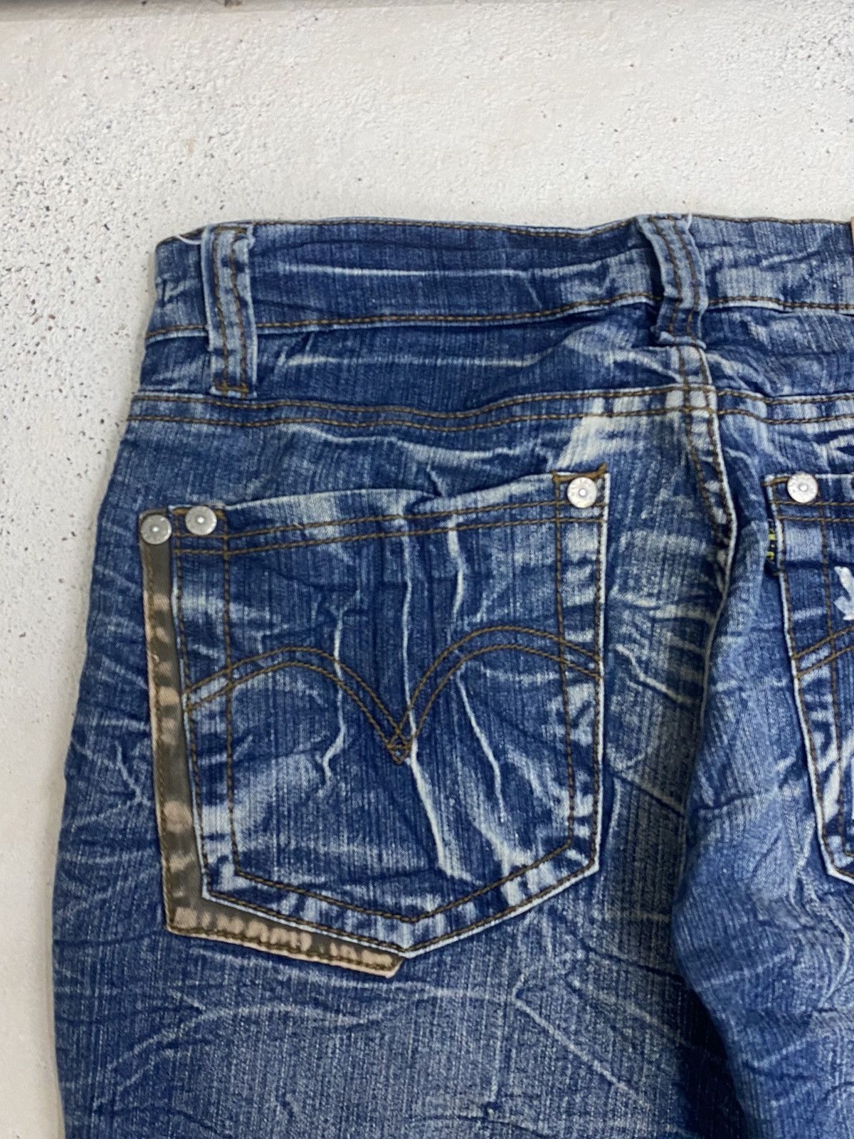 If Six Was Nine × Japanese Brand Flare Je Classic Jean Sw.d 07 Blue Way Whisker Honeycomb Sty Size US 29 - 15 Thumbnail