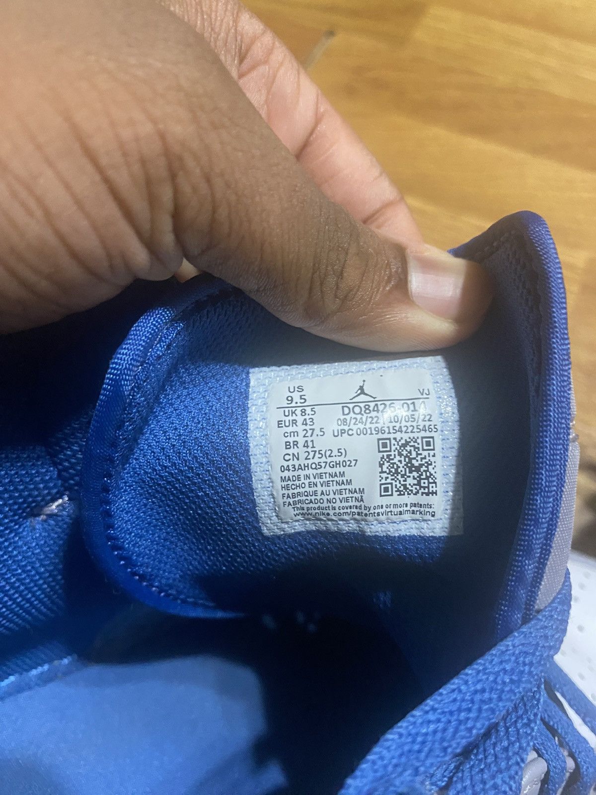 Jordan Brand Jordan 1 mid True Blue Size US 9.5 / EU 42-43 - 6 Thumbnail