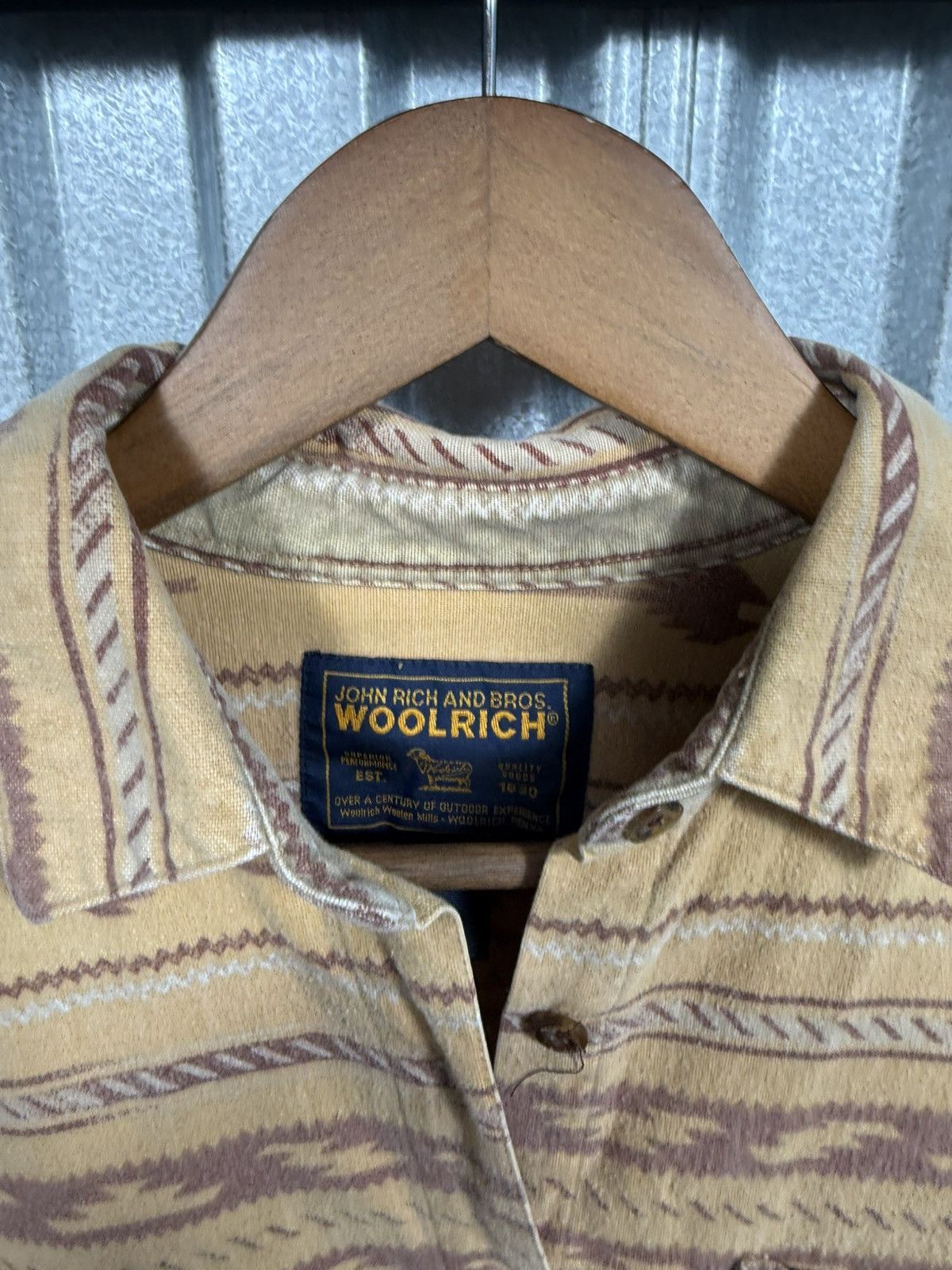 Woolrich Woolen Mills Vintage 60s Wool Rich Burnt Orange Button Up Shirt Size US M / EU 48-50 / 2 - 7 Thumbnail