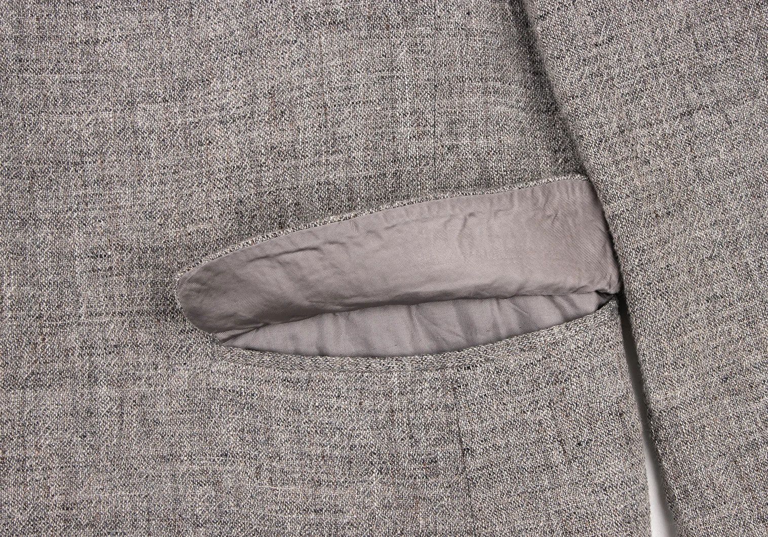 Issey Miyake Linen 3B Jacket in Gray with Some Discoloration Size US S / EU 44-46 / 1 - 10 Thumbnail