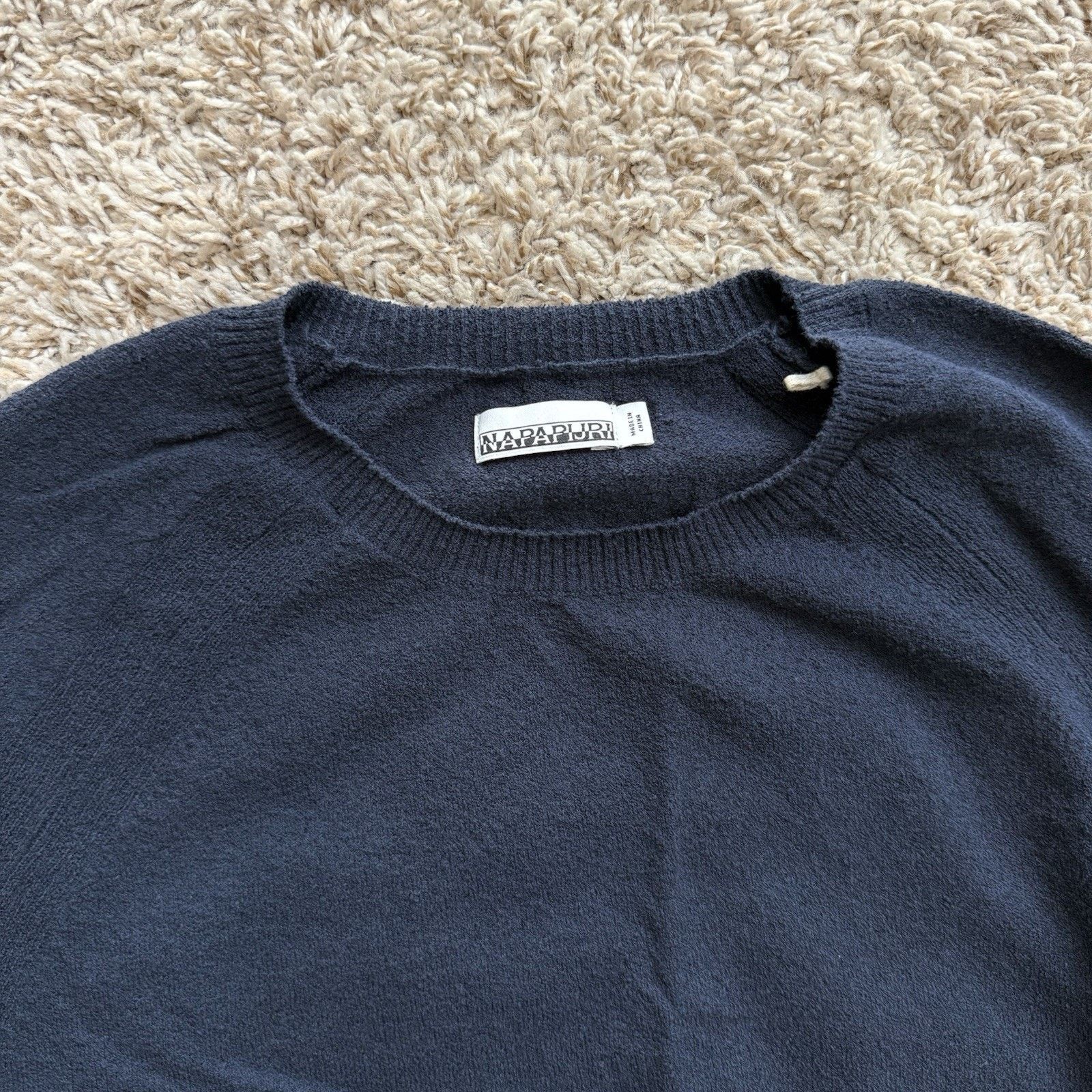 Napapijri Napapijri Dark Navy Blue Long Sleeve Light Sweater Shirt L Size US L / EU 52-54 / 3 - 2 Thumbnail