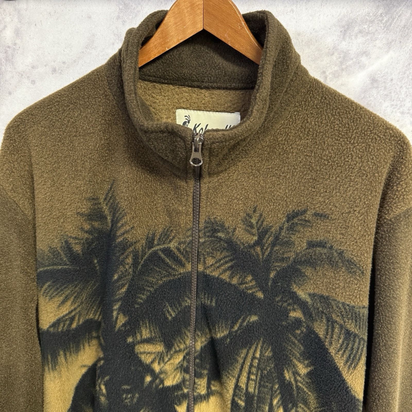 Vintage Kokopelli Fleece Jacket Mens Medium Beach Palm Trees Full Zi Size US M / EU 48-50 / 2 - 3 Thumbnail