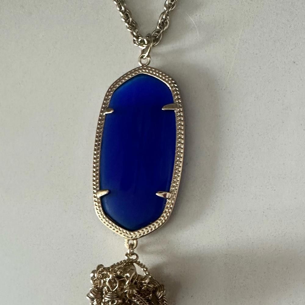 Kendra Scott Kendra Scott Rayne Cobalt Blue Cat’s Eye Gold Necklace Size ONE SIZE - 4 Thumbnail