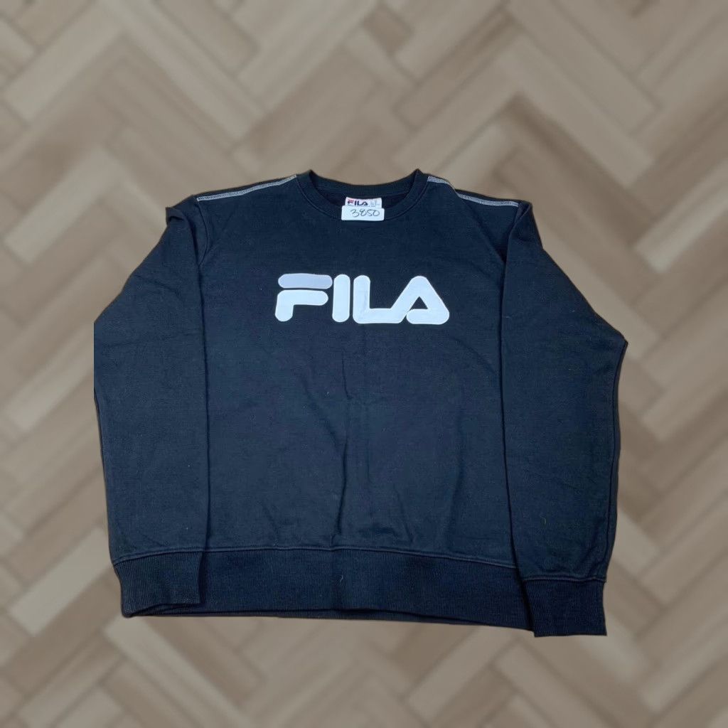 Fila FILA Sweatshirt XL Logo Men Pullover Black Solid All Seasons Gym & Training Running & Jogging Size US XL / EU 56 / 4 - 1 Thumbnail