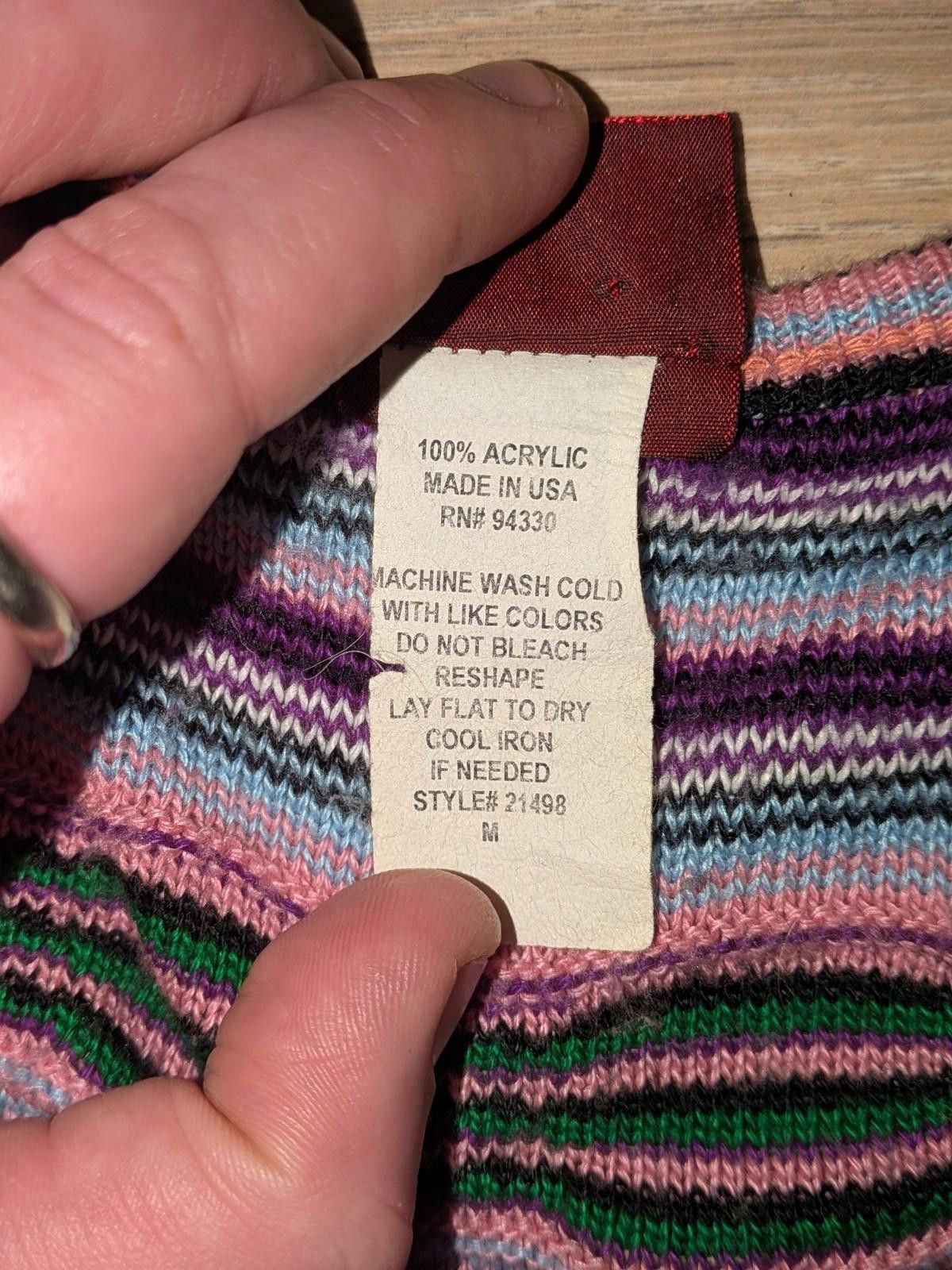 Live Mechanics VTG Y2K LIV Boho Multicolored Striped Crochet Mini Dress M Size M / US 6-8 / IT 42-44 - 8 Thumbnail