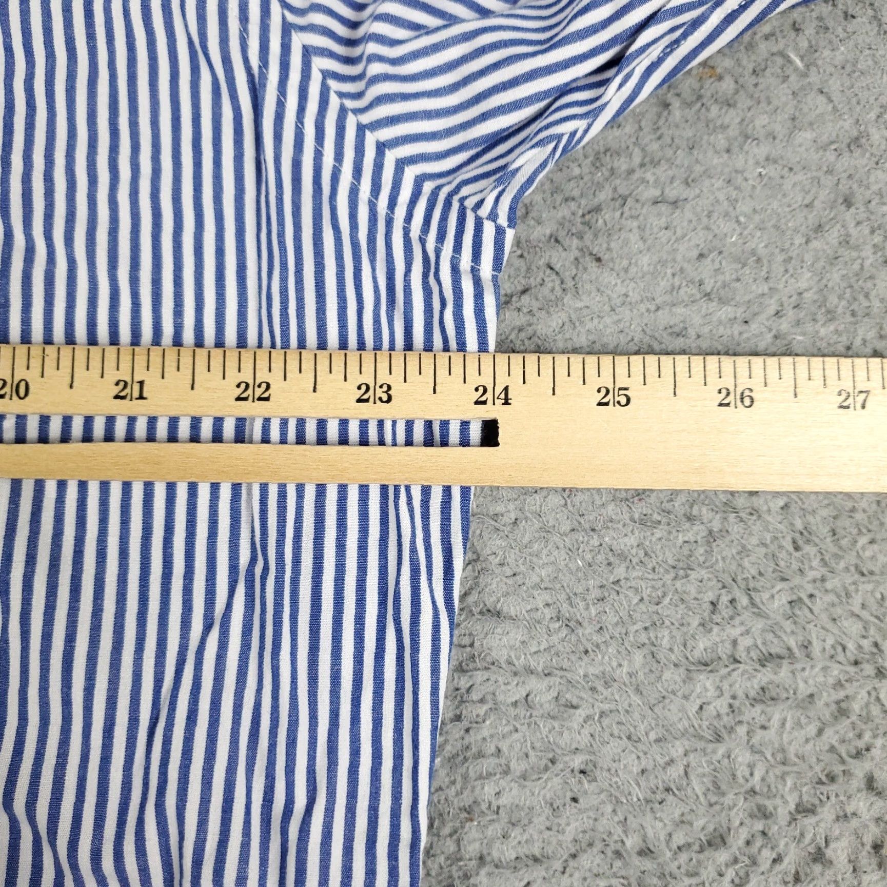 American Eagle Outfitters American Eagle Outfitters Shirt Mens XL Blue Striped Button-Up Long Sleeve Casual Workwear Mens Size US XL / EU 56 / 4 - 5 Thumbnail