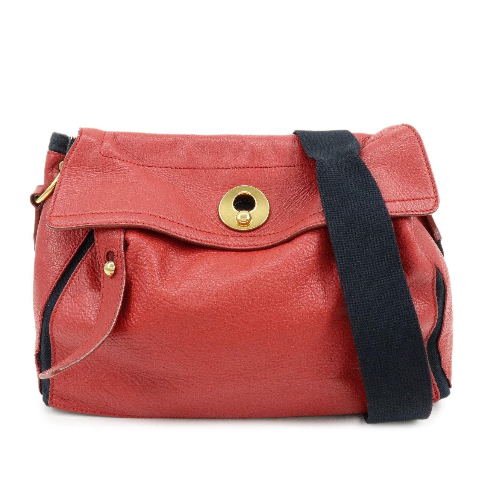 Saint Laurent Paris Saint Laurent Muse Two Leather Shoulder Bag Red Size ONE SIZE - 1 Thumbnail