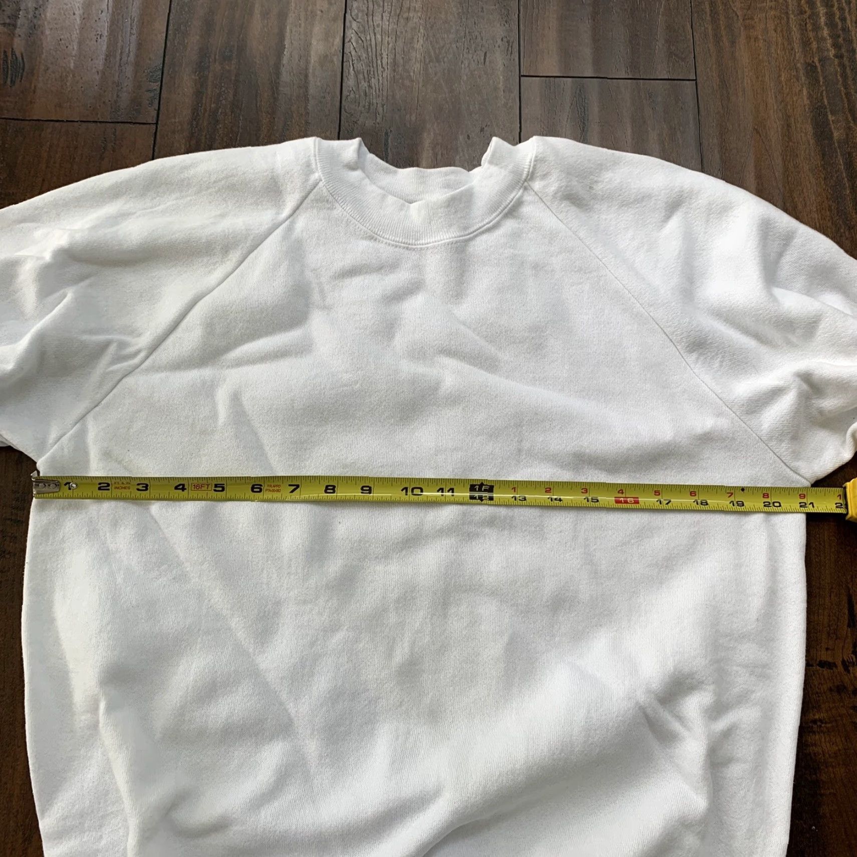 Vintage VINTAGE Oneita BLANK White Sweatshirt T-Shirt 90s Rap Jumper Crew Neck Mens L White 90s Vintage Men Size US L / EU 52-54 / 3 - 5 Thumbnail