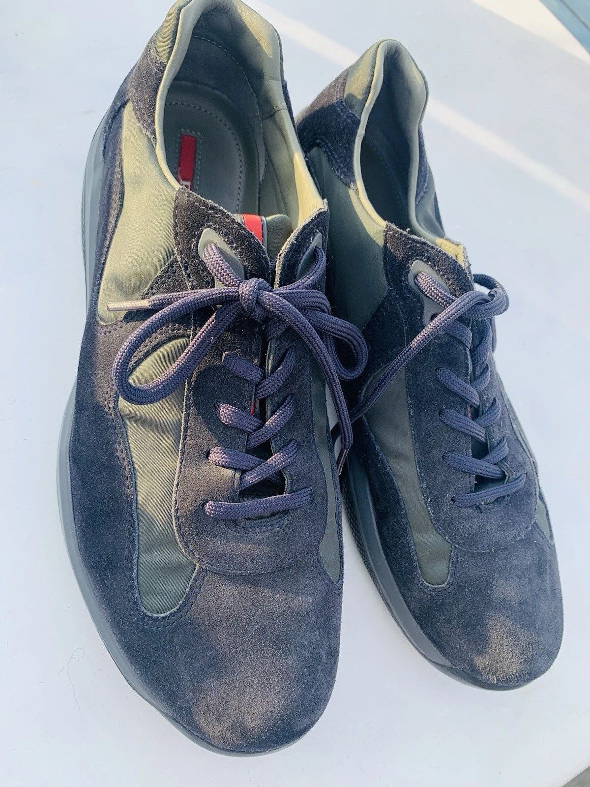 Prada Prada America's Cup Navy Blue Leather 9.5 Suede Size US 9.5 / EU 42-43 - 3 Thumbnail