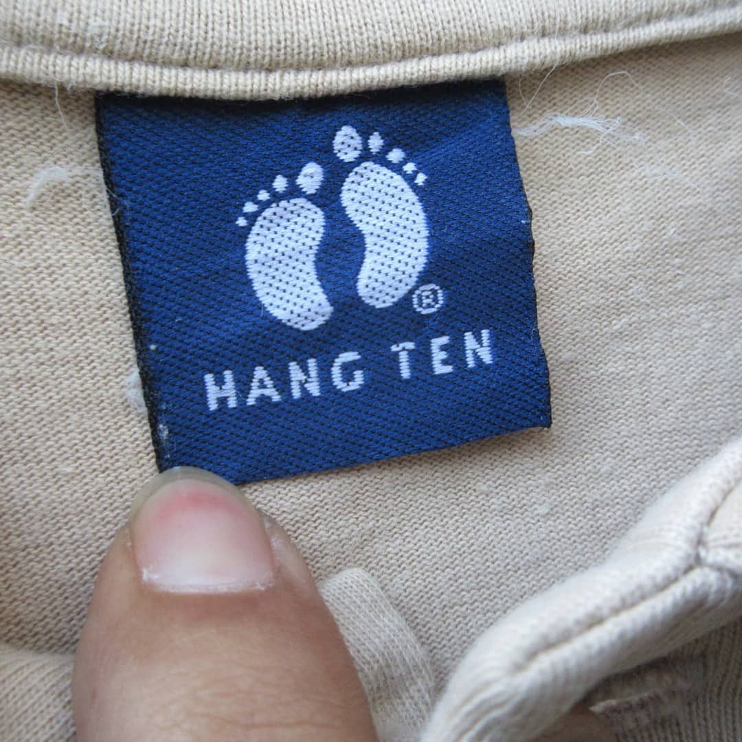 Hang Ten × Vintage Vintage Hangten 1970s Light Brown Surf Polo Shirt Size S Size US M / EU 48-50 / 2 - 3 Thumbnail