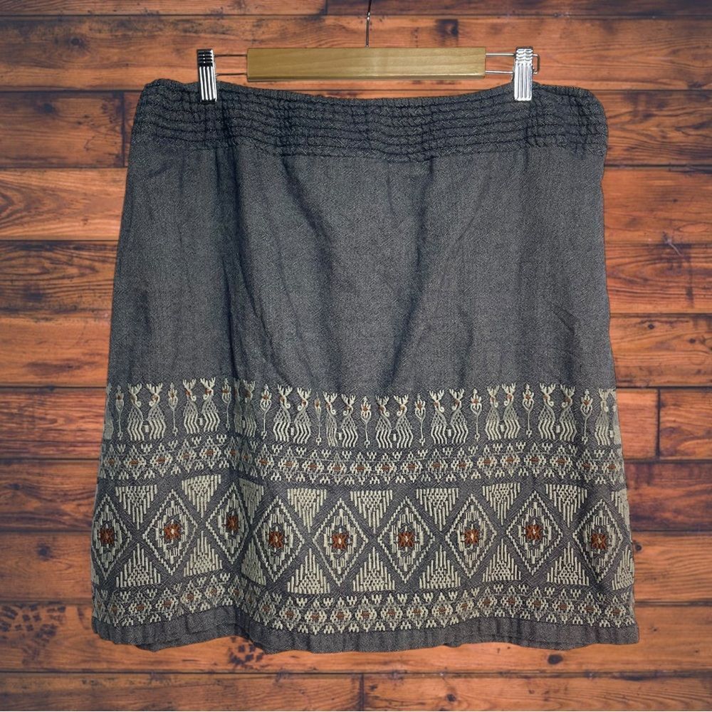 Other Bob Timberlake Embroidered Boho Skirt Large Size 34" / US 12 / IT 48 - 2 Thumbnail