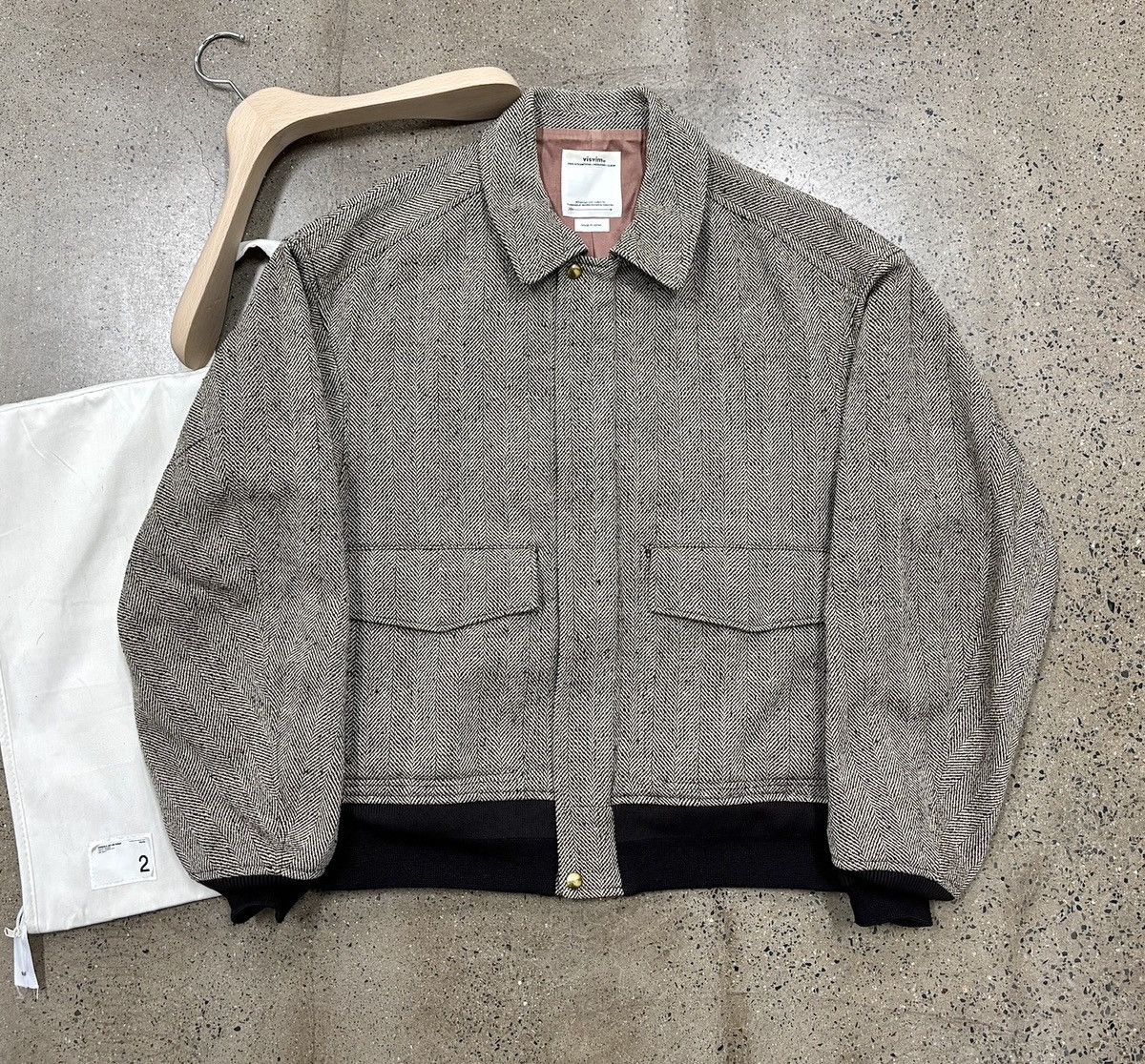 Visvim Visvim 22aw Airman 2 Jkt HB Tweed，size 2 Size US M / EU 48-50 / 2 - 1 Thumbnail