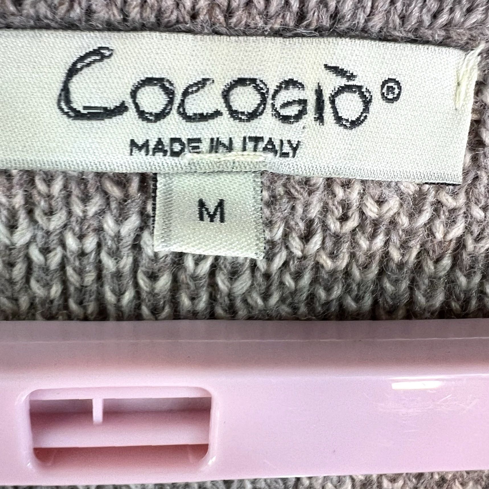 Vintage VINTAGE Cocogio Wool Blend Cardigan Sweater Size M Gray Geometric Pattern Made in Italy Womens Size M / US 6-8 / IT 42-44 - 3 Thumbnail