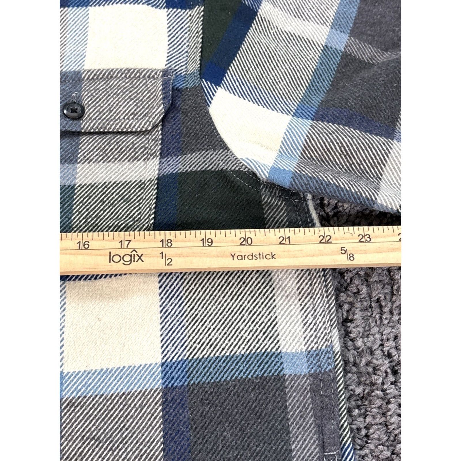 Orvis Orvis Men’s Heavy Flannel Shirt Jacket With Pockets Plaid Thick M Logo Outdoor Shirt Size US M / EU 48-50 / 2 - 3 Thumbnail