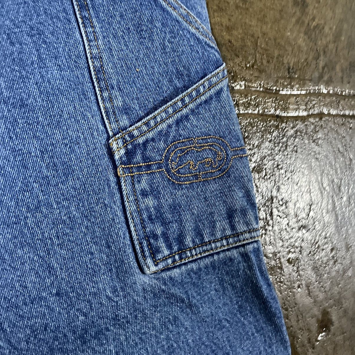 Ecko Unltd. × JNCO × Vintage Crazy Vintage Y2K Ecko UNLTD Carpenter Jeans Baggy Skater Size US 36 / EU 52 - 6 Thumbnail