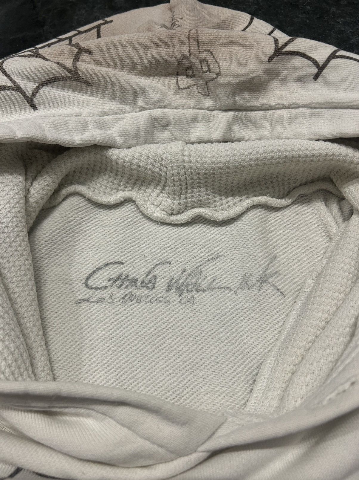 The Great China Wall The Great China Wall Ink Spider Webs Rare Hoodie Beige/White Size US M / EU 48-50 / 2 - 3 Thumbnail