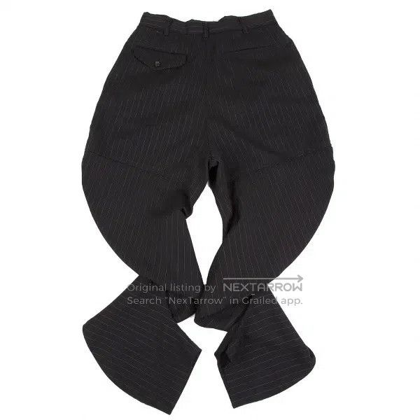 Other Comme Des Garcons size XS Black retro striped deformed pan Size 23" - 2 Thumbnail