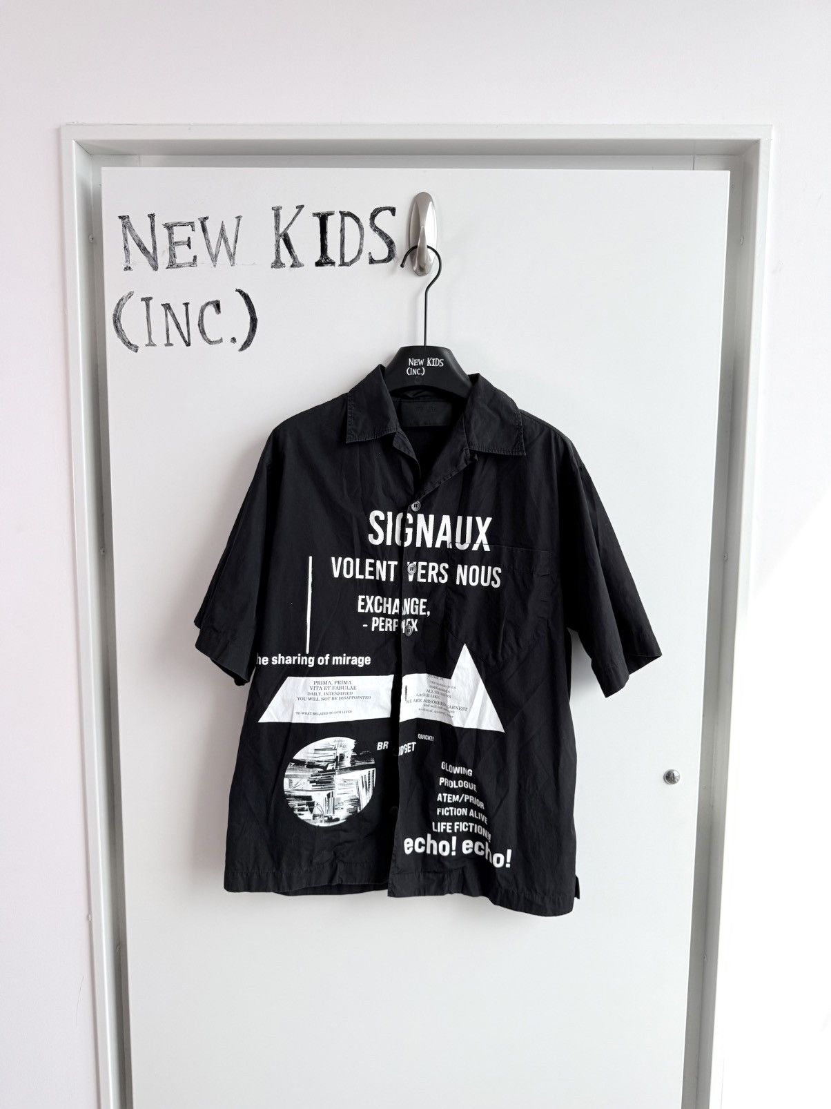 Prada Prada x Raf Simons Signaux Camper Shirt Size US S / EU 44-46 / 1 - 1 Thumbnail