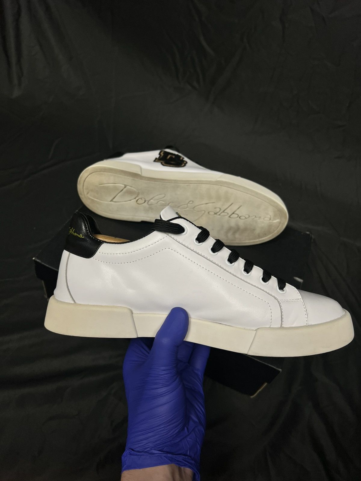 Dolce & Gabbana Dolce & Gabbana sneakers white low top old money Size US 9.5 / EU 42-43 - 8 Thumbnail