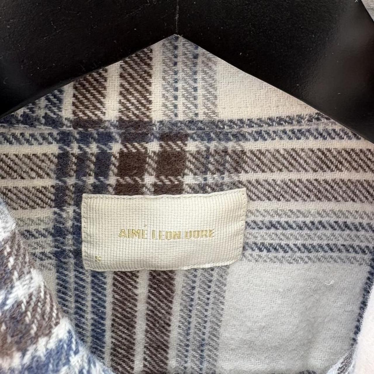 Aime Leon Dore NWOT Aime Leon Dore Blue and Brown Plaid Flannel Shirt Size US S / EU 44-46 / 1 - 3 Thumbnail