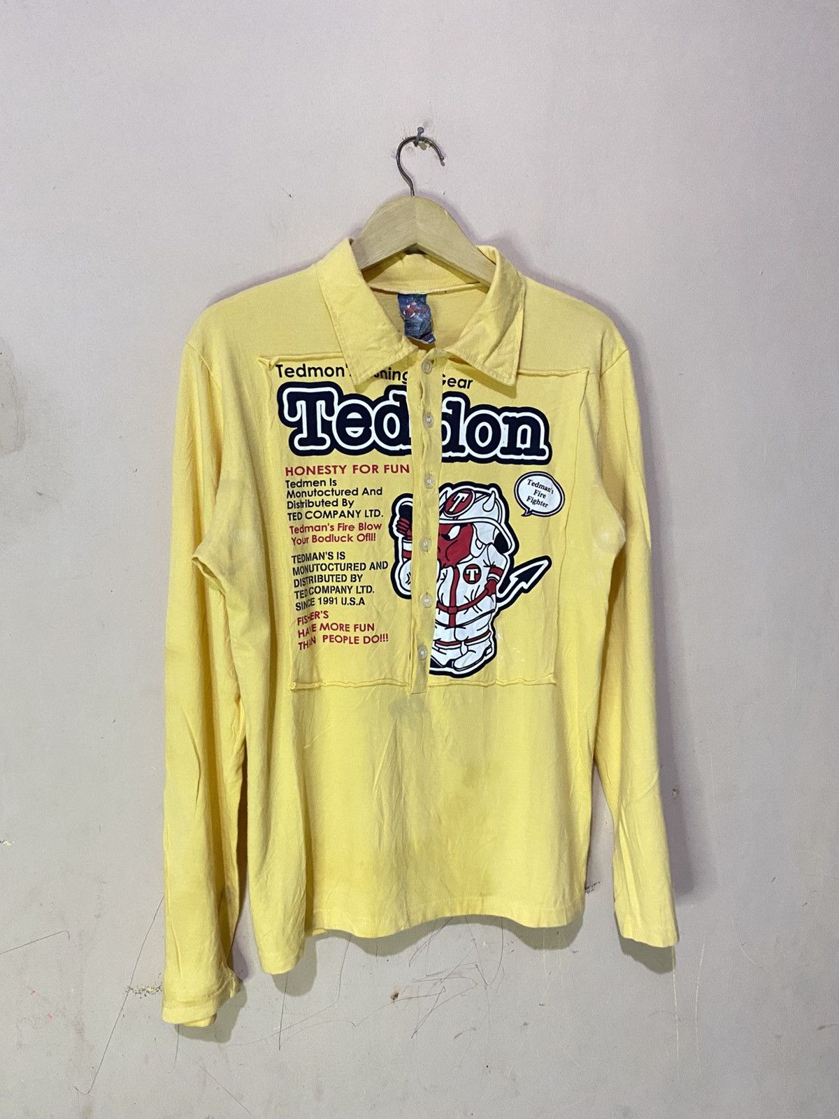 Japanese Brand Rare Ted Mens x Signal Moto Racing Long Sleeve Size US M / EU 48-50 / 2 - 2 Thumbnail