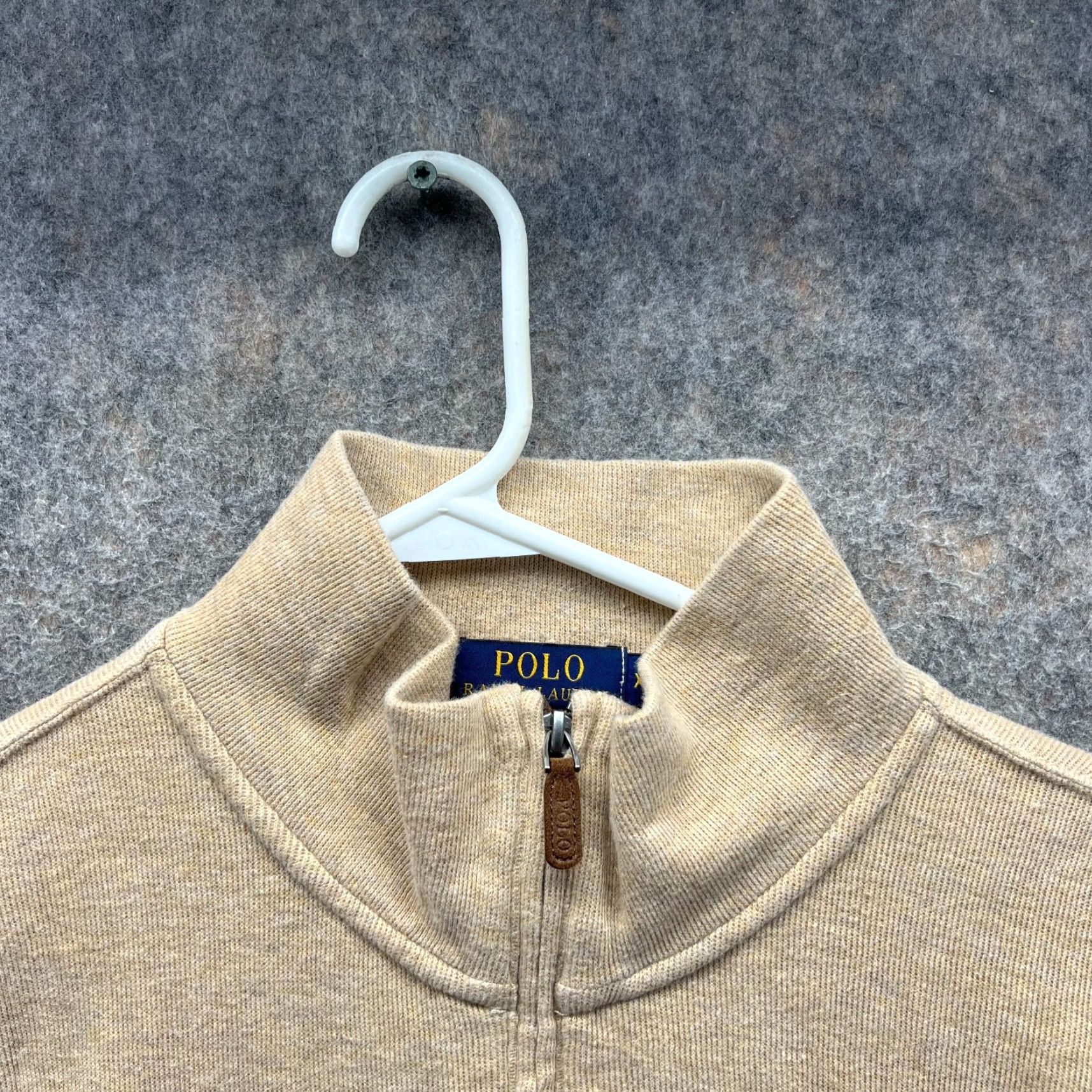 Polo Ralph Lauren Polo Ralph Lauren Sweater Shirt Men XXL Beige Pullover Knit Fleece Logo Size US XXL / EU 58 / 5 - 4 Thumbnail