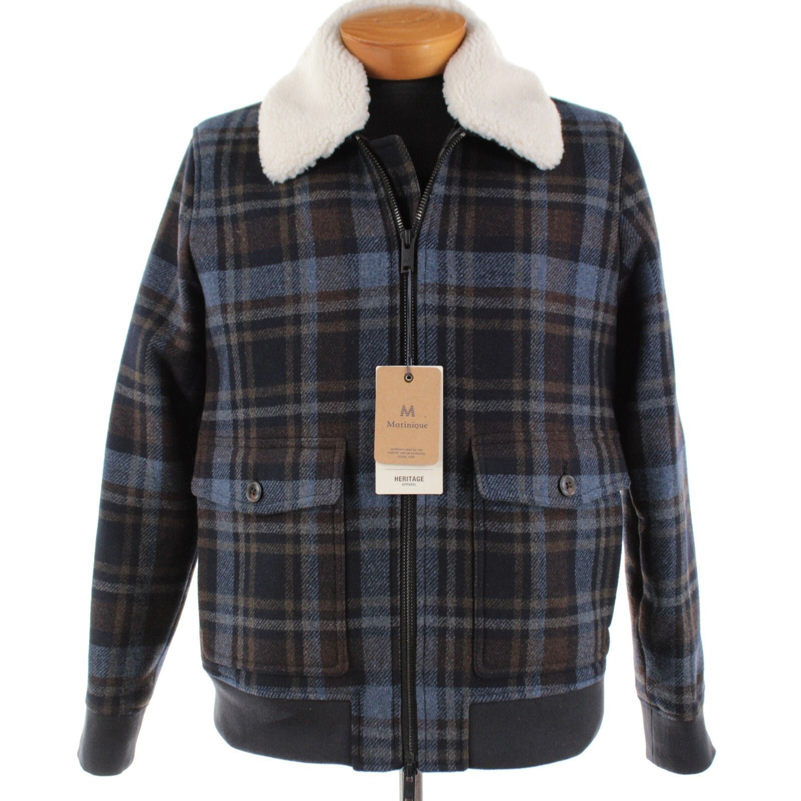 Matinique Matinique Jacket Size L US In Blue Wool Blend Size US L / EU 52-54 / 3 - 1 Thumbnail