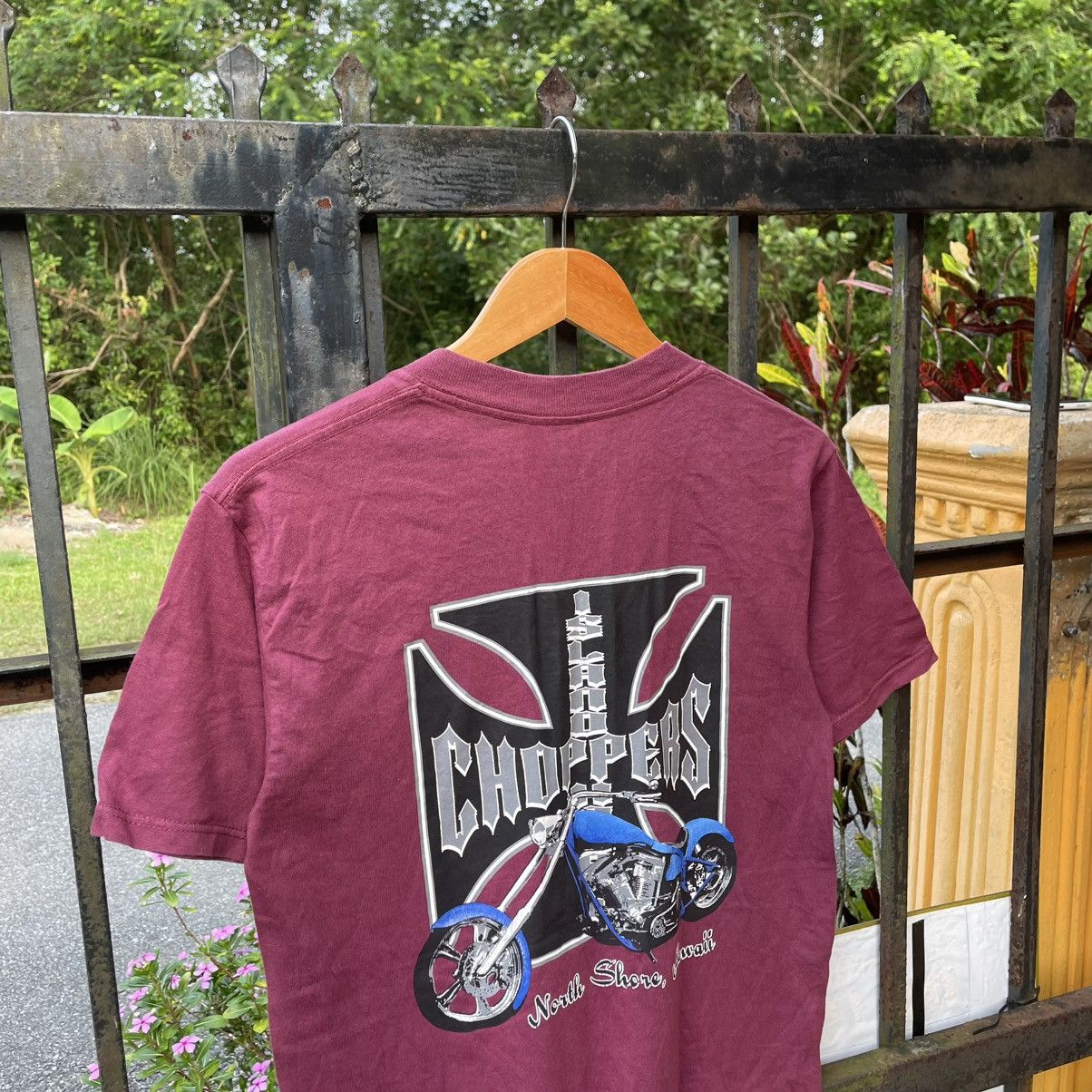 Other 🔥Vintage Y2K North Shore Hawaii Big Cross Bike Chopper Tee Size US S / EU 44-46 / 1 - 2 Thumbnail
