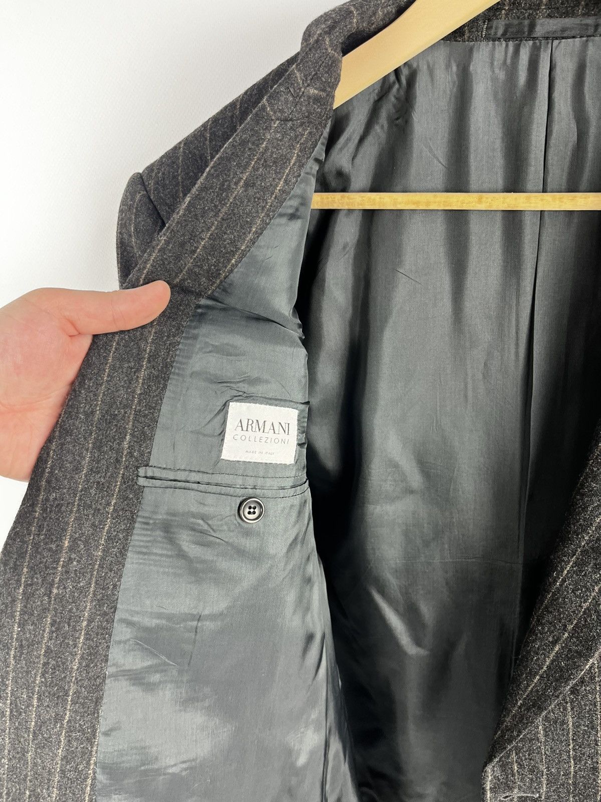 Giorgio Armani Armani wool suit vintage archive Size 54R - 14 Thumbnail