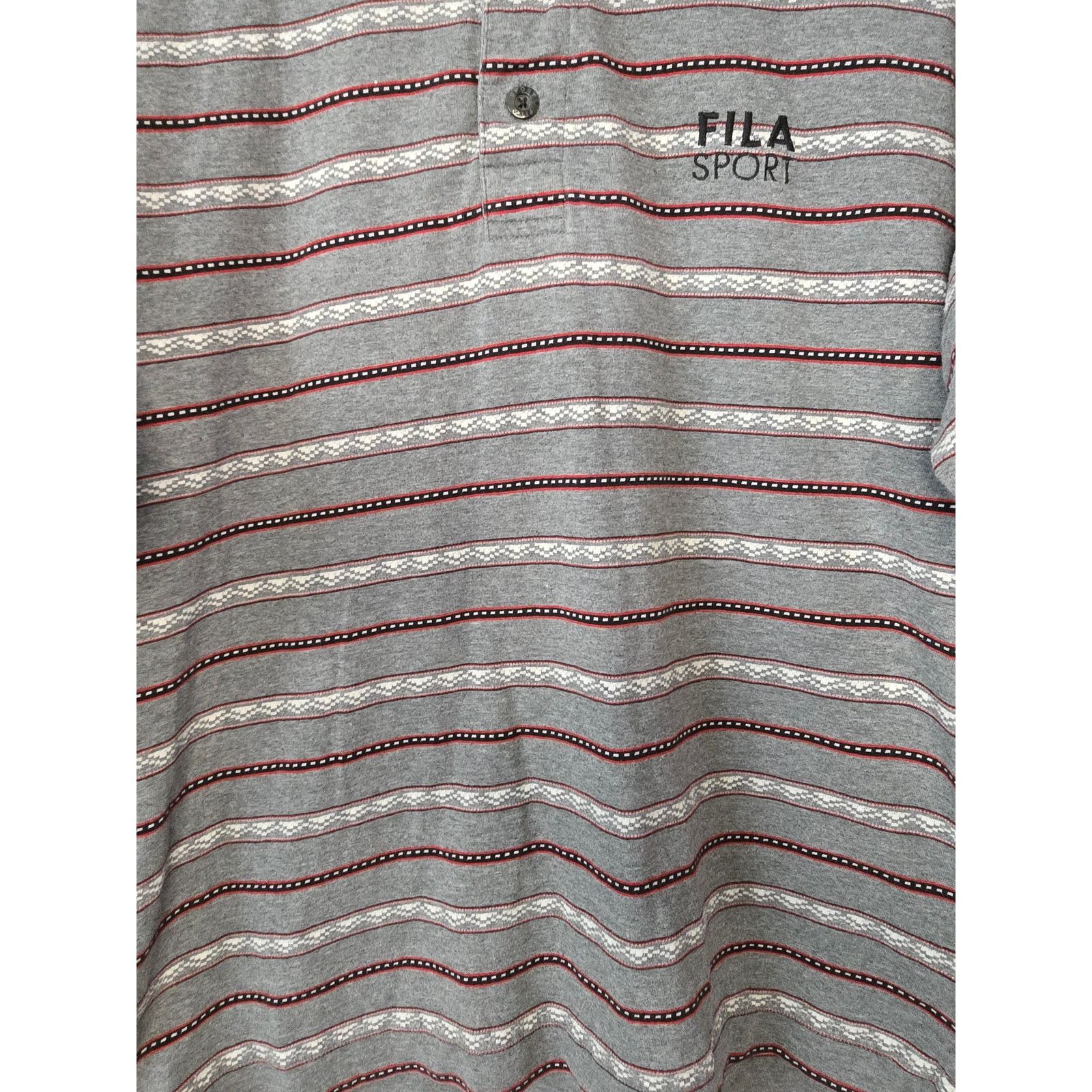 Other Vintage Fila Sport Shirt Fair Isle Striped M Gray Tee Size US M / EU 48-50 / 2 - 3 Thumbnail