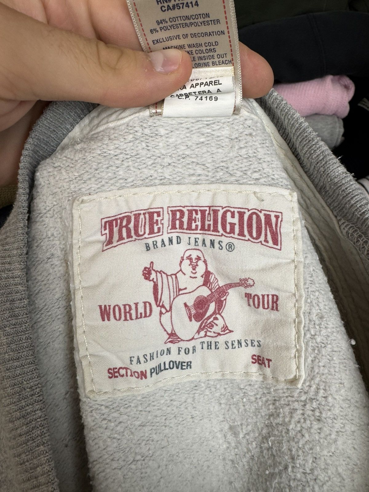 True Religion True Religion Small Logo Crewneck Sweatshirt Size US XL / EU 56 / 4 - 8 Thumbnail